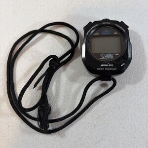Ultrak 495 100 Lap Split Memory Stopwatch Black NEEDS BATTERY